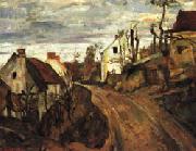 Paul Cezanne Village Road France oil painting reproduction